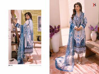 DEEPSY FIRDOUS BLISS LAWN 23 3341-3348 PAKISTANI SUITS DISTRIBUTOR SURAT AT BEST PRICE