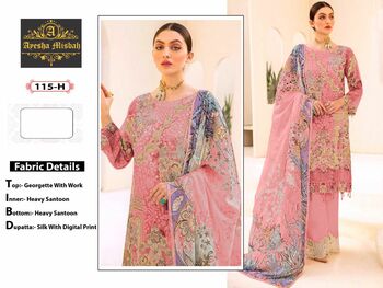 AYESHA MISBAH D.NO 115 PAKISTANI GEORGETTE SALWAR KAMEEZ CATALOGUE