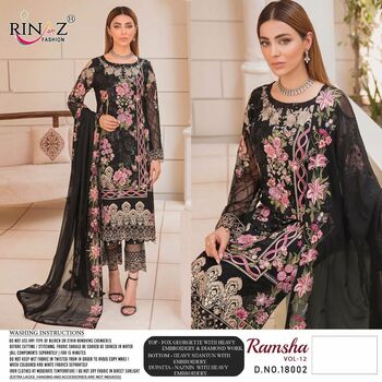 RINAZ FASHION RAMSHA VOL 12 PAKISTANI SUITS LATEST CATALOGUE 2021