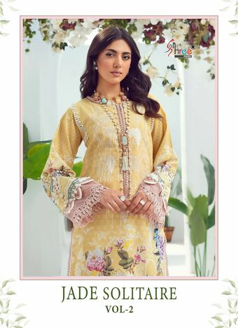 SHREE FABS JADE SOLITAIRE VOL 2 COTTON PRINT EMBROIDERY PAKISTANI SUITS