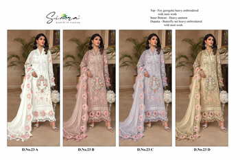 SIMRA 23 SERIES FOUX GEORGETTE SALWAR SUITS NEW CATALOGUE