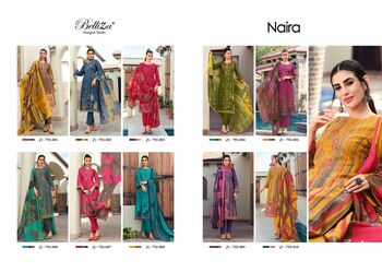 BELLIZA NAIRA 792 SERIES DIGITAL PRINT EMBROIDERY SUITS SUPPLIER SURAT