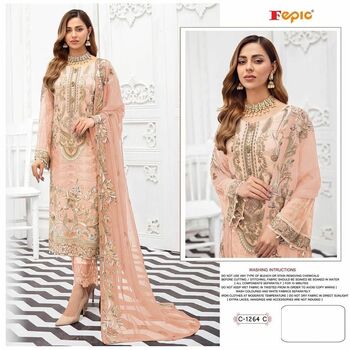 FEPIC ROSEMEEN C 1264 GEORGETTE PAKISTANI SALWAR SUITS SURAT