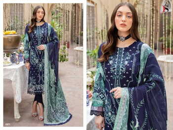 DEEPSY SUITS CHEVRON VOL 3 COTTON EMBROIDERY PAKISTAI SUITS CATALOGUE