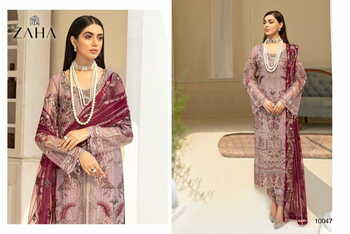 ZAHA NABIA VOL 2 GEORGETTE EMBROIDERY PAKISTANI SUITS