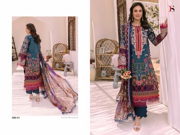 DEEPSY FIRDOUS BLISS LAWN 23 3341-3348 PAKISTANI SUITS DISTRIBUTOR SURAT AT BEST PRICE