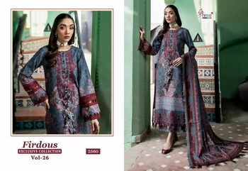 SHREE FABS FIRDOUS EXCLUSIVE COLLECTION VOL 26 2569 TO 2566 SERIES PAKISTANI SUITS