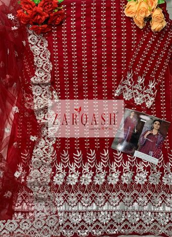 ZARQASH ADANS LIBAS VOL 2 FOUX GEORGETTE PAKISTANI SUITS WHOLESALE