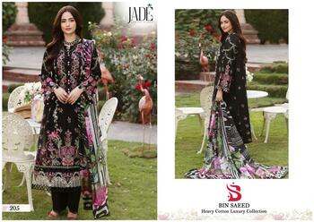 JADE BIN SAEED VOL 2 LAWN COTTON KARACHI SUITS SUPPLIER SURAT