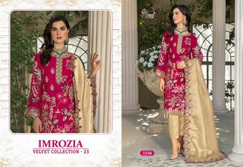 SHREE FABS IMROZIA VELVET COLLECTION 23 PAKISTANI SUITS CATALOGUE