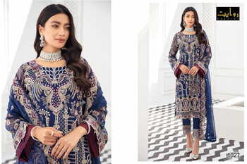 RAWAYAT RANGOON VOL 3 PAKISTANI GEORGETTE SALWAR SUITA AT SURAT