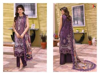 DEEPSY FIRDOUS BLISS LAWN 23 3341-3348 PAKISTANI SUITS DISTRIBUTOR SURAT AT BEST PRICE