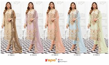 FEPIC ROSEMEEN C 1264 GEORGETTE PAKISTANI SALWAR SUITS SURAT