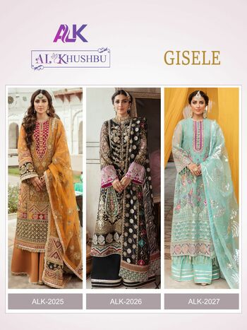 AL KHUSHBU GISELE VOL 1 GEORGETTE SALWAR KAMEEZ WHOLESALER