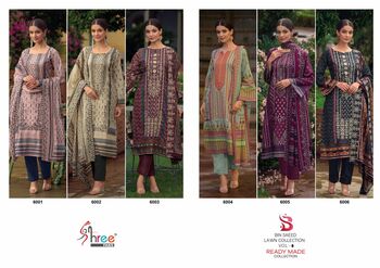 SHREE FABS BIN SAEED LAWN COLLECTION VOL 6 READYMADE PAKISTANI SUITS