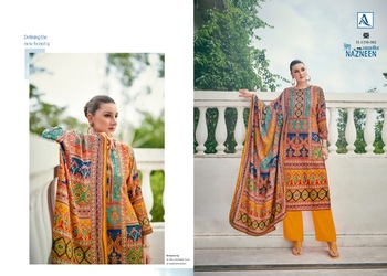 ALOK SUITS NAZNEEN PASHMINA WINTER SUITS SUPPLIER SURAT