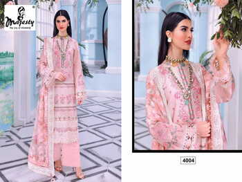 MAJESTY CHEVERON LAWN VOL 2 COTTON PAKISTANI SUITS CATALOGUE