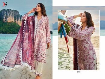 DEEPSY SUITS IMAGE CHIKANKARI 23 NX COTTON PRINT PAKISTANI SUITS AT SURAT