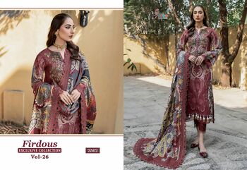 SHREE FABS FIRDOUS EXCLUSIVE COLLECTION VOL 26 2569 TO 2566 SERIES PAKISTANI SUITS