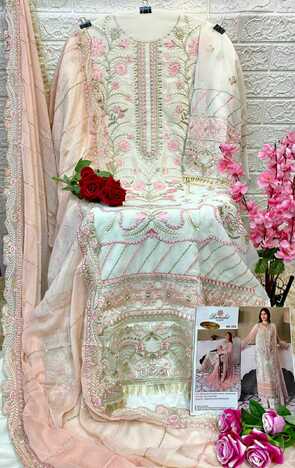 RAMSHA PRESENT R 559 NX GEORGETTE EMBROIDERY PAKISTANI SUITS