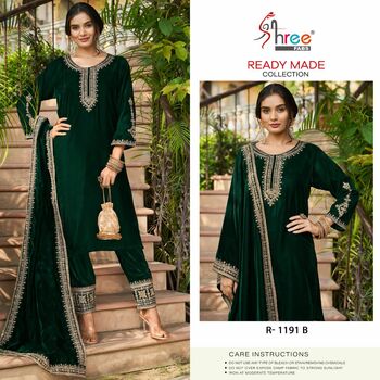 SHREE FABS SV 1191 VELVET EMBROIDERY READYMADE KURTIS DISTRIBUTOR IN SURAT