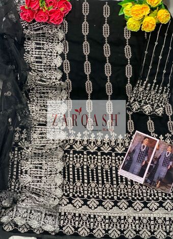 ZARQASH ADANS LIBAS VOL 2 FOUX GEORGETTE PAKISTANI SUITS WHOLESALE