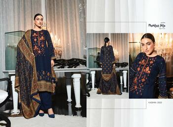 MUMTAZ ARTS KASHNI TWIL PASHMINA PRINT EMBROIDERY SUITS WINTER COLLECTION