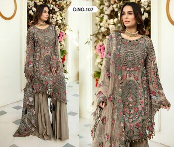 KALEESHA FASHION 107 SERIES EMBROIDERY PAKISTANI SALWAR SUITS