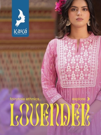 KAYA LOVENDER NYRA CUT KURTIS WHOLESALER SURAT