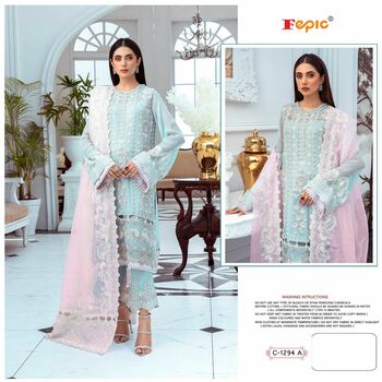 FEPIC ROSEMEEN 1294 SERIES GEORGETTE PAKISTANI SUITS CATALOGUE