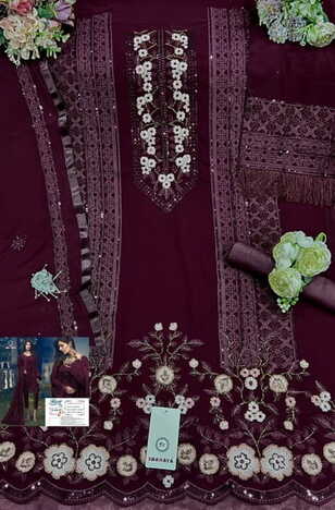 SHANAYA FASHION ROSE S 43 EDITION 3 FOUX GEORGETTE PAKISTANI SUITS