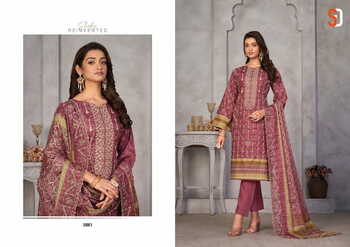 SHRADDHA DESIGNER BIN SAEED VOL 3 LAWN COTTON PRINT SUITS NEW CATALOGUE