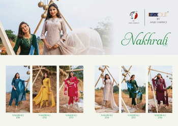 ANJU FABRICS NAKHRALI VOL 4 KURTI WITH PANT DUPATTA LATEST CATALOGUE