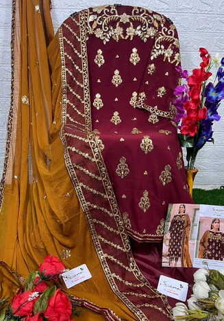 SERENE S 94 COLOURS GEORGETTE EMBRIODERED PAKISTANI SUITS CATALOGUE