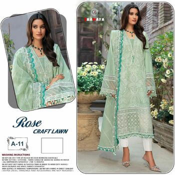 SHANAYA ROSE CRAFT LAWN CAMBRIC EMBROIDERY SUITS CATALOGUE