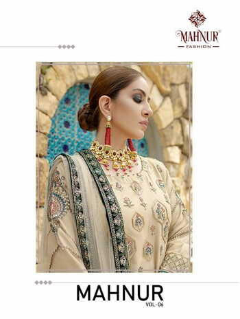 MAHNUR FASHION MAHNUR VOL 6 GEORGETTE PAKISTANI SUITS