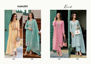 ZAVERI RUAAB PARTY WEAR READYMADE KURTI SUPPLIER SURAT