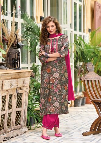 WOOGLEE KHWAAB EMBRODIERY KURTI SETS WHOLESALER IN SURAT