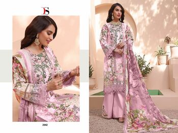 DEEPSY FIRDOUS QUEENS COURT REMIX COTTON EMBROIDERY PAKISTANI SUITS