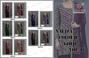 NAFIZA COLOUR GOLD VOL 16 PAKISTANI SUITS