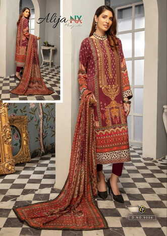 KEVAL FAB ALIJA VOL 9 NX COTTON KARACHI PRINTED SUITS SURAT