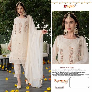 FEPIC ROSEMEEN C 1305 GEORGETTE EMBROIDERY PAKISTANI SUITS