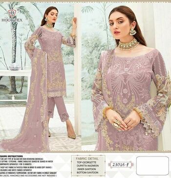 HOORTEX 23016 SERIES GEORGETTE PAKISTANI SUITS WHOLESALE