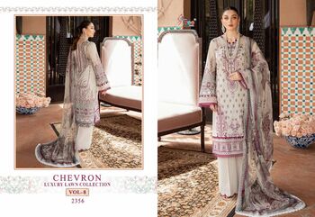 SHREE FABS CHEVRON LUXURY LAWN COLLECTION VOL 8 2351 TO 2358 SERIES PAKISTANI SUITS