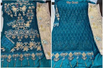 HOOR TEX D.NO 23012 A B C D GEORGETTE PAKISTANI SUITS