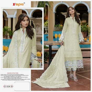 FEPIC ROSEMEEN C 1234 GEORGETTE PAKISTANI SUITS CATALOGUE