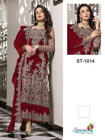 SANIYA TRENDZ ST 1014 SHADES GEORGETTE COLLECTION 2021