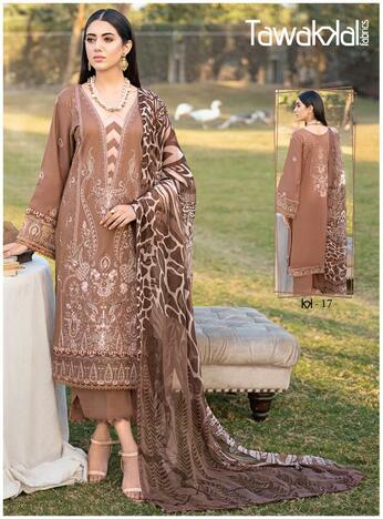 TAWAKKAL FAB MEHROZ VOL 2 LUXURY COTTON KARACHI SUITS COLLECTION 2023