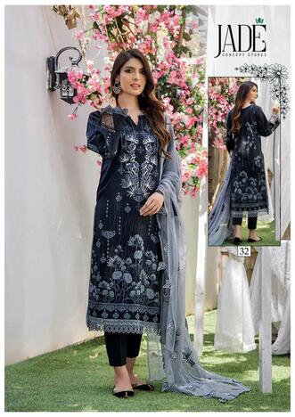 JADE CHEVRON VOL 4 KARACHI SUITS SUPPLIER IN SURAT