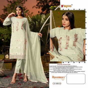 FEPIC ROSEMEEN C 1305 GEORGETTE EMBROIDERY PAKISTANI SUITS